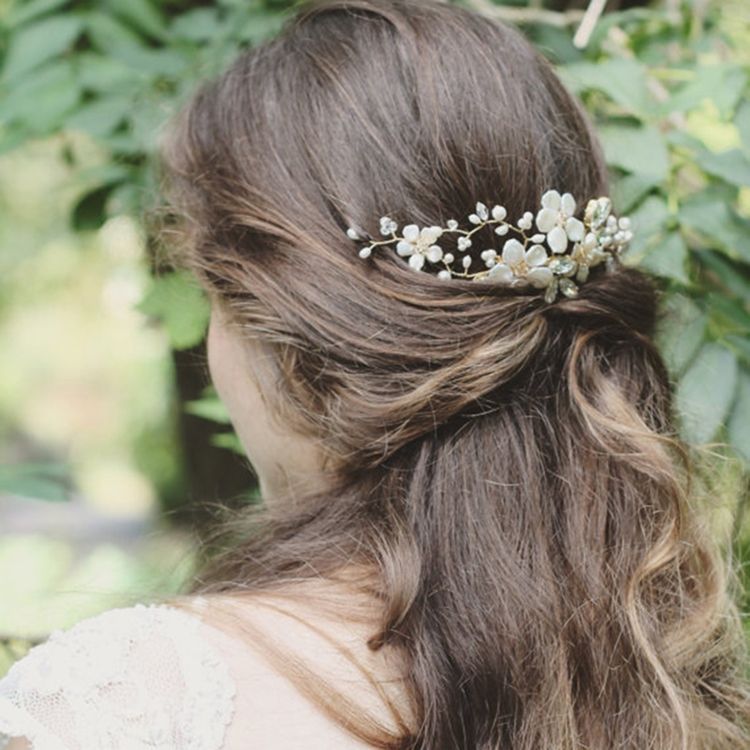 Accessoires De Cheveux Pour Femmes Avec Perles Faites À La Main Gracieuses