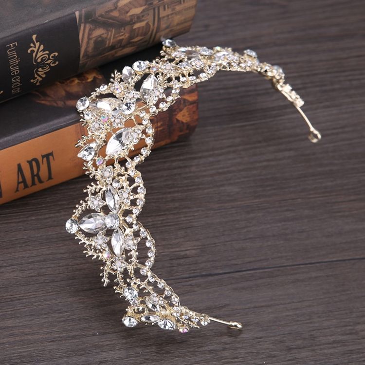 Accessoires Pour Cheveux De Mariée De Style Baroque Brillant Pour Femmes