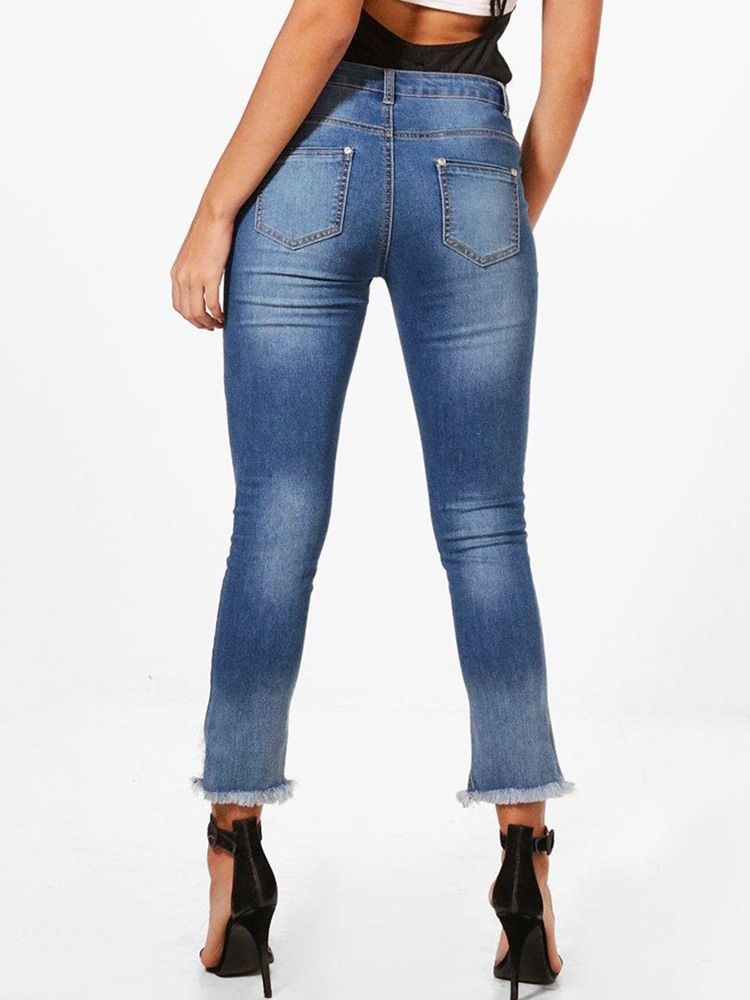 Jean Skinny Asymétrique Pour Femmes