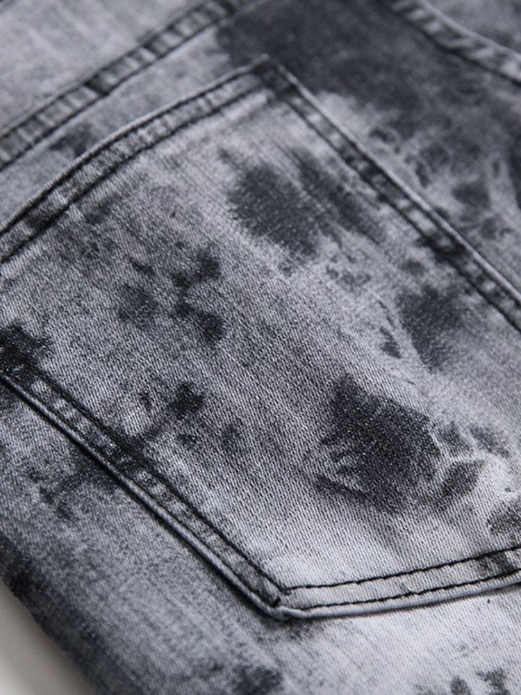 Jeans Européens Taille Moyenne Pour Hommes