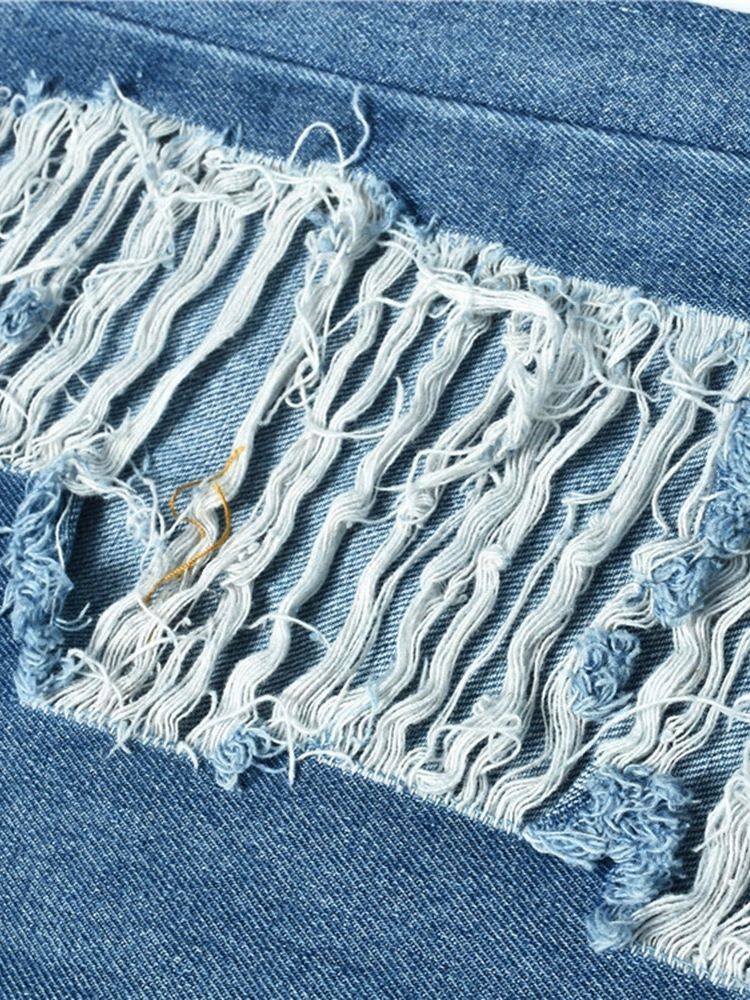 Jeans À Fermeture Éclair Lavables Pour Femmes