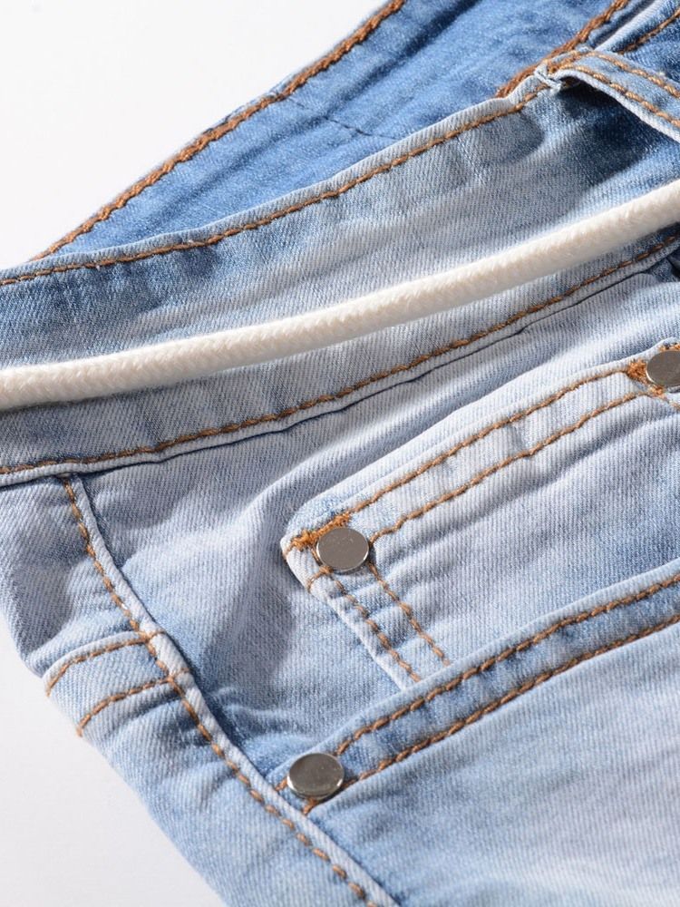 Jeans Pour Hommes Décontractés Troués