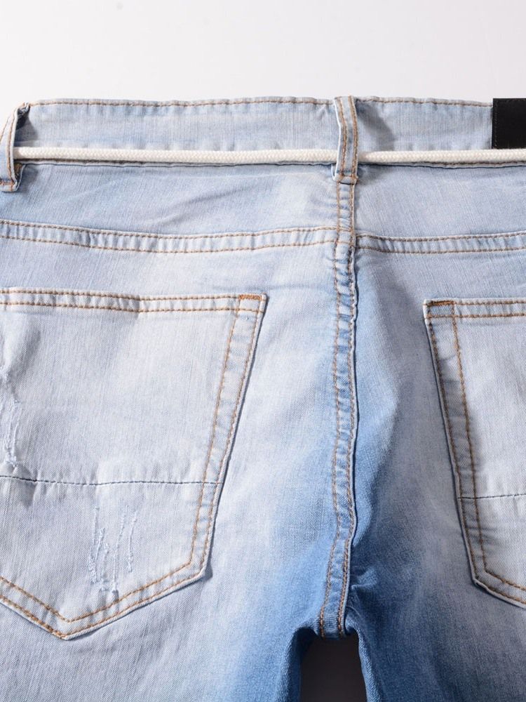 Jeans Pour Hommes Décontractés Troués