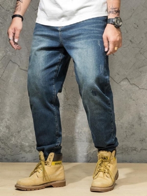 Jeans Pour Hommes À Fermeture Éclair Et Bloc De Couleur