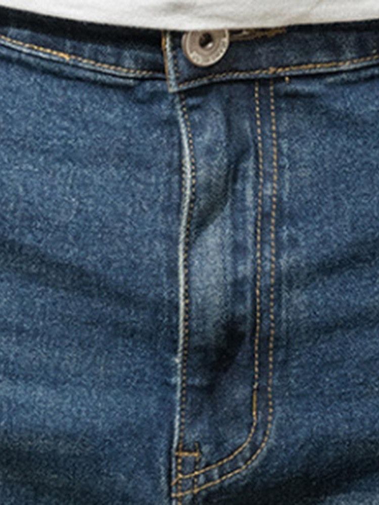 Jeans Pour Hommes À Fermeture Éclair Et Bloc De Couleur