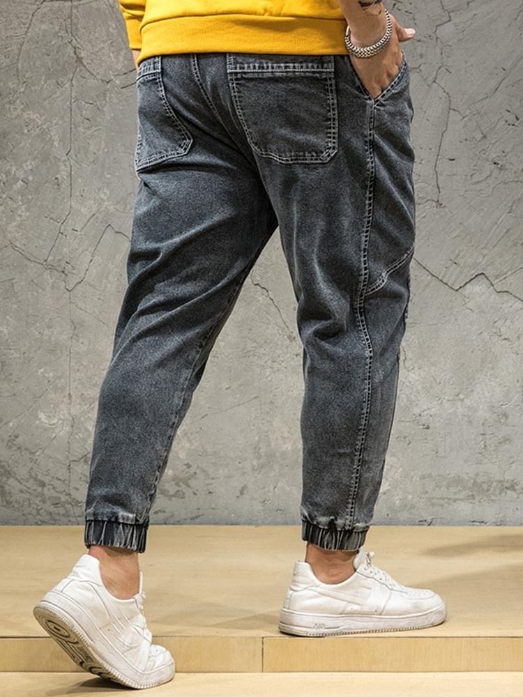 Jeans Pour Hommes À Fermeture Éclair Japonaise À Poche