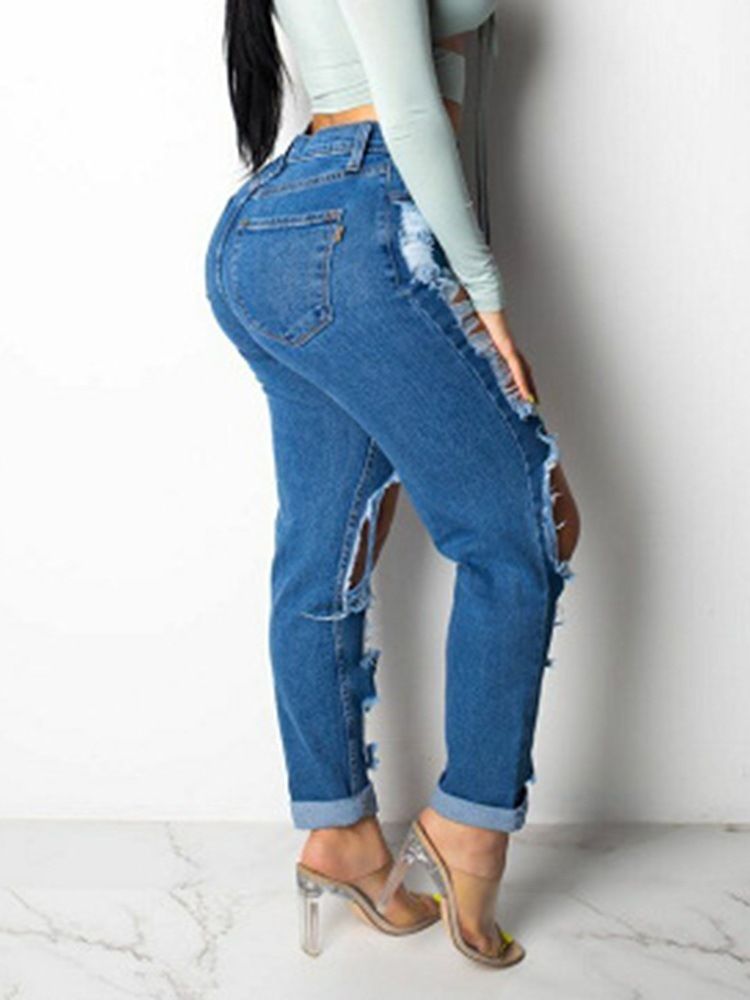 Jeans Taille Haute Pour Femmes