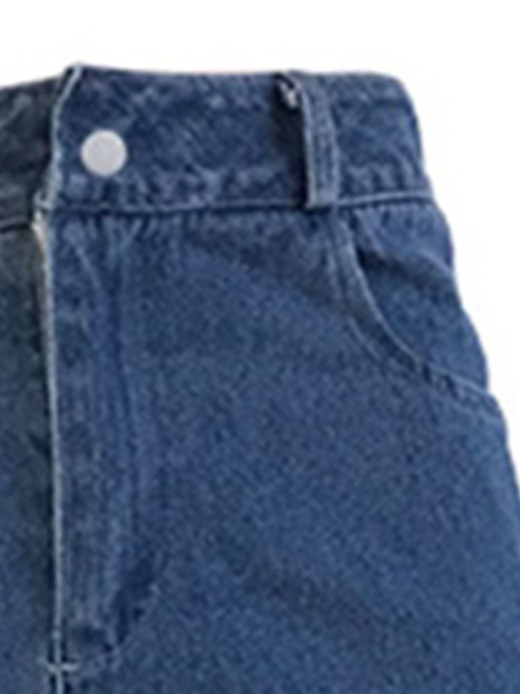 Jeans Taille Haute Slim À Trous Pour Femmes