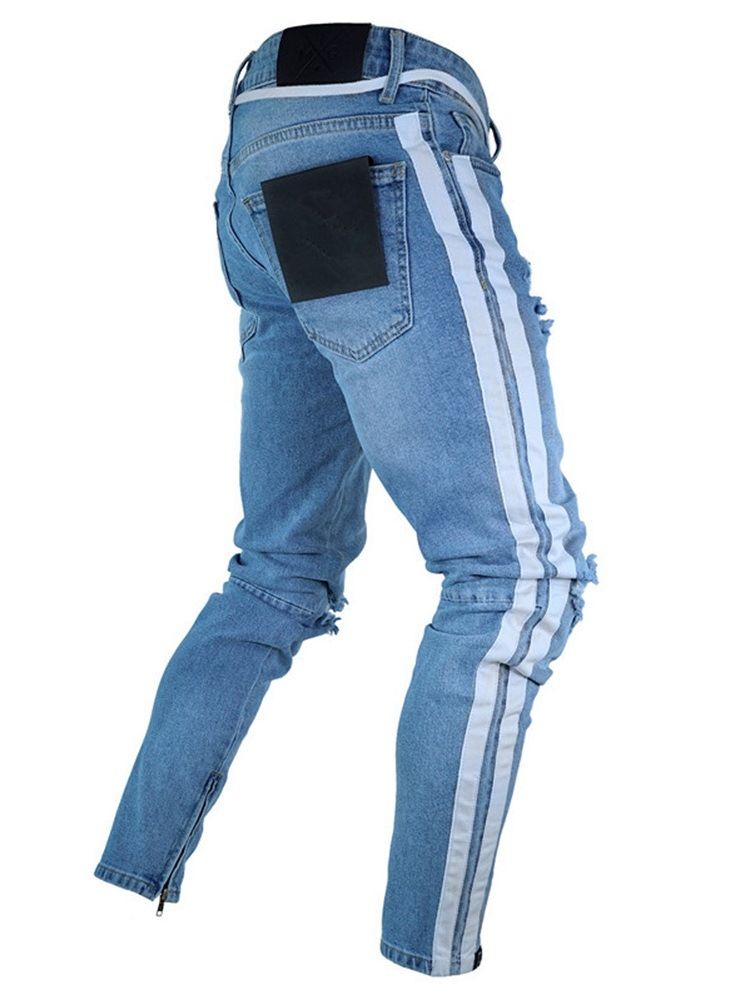 Jeans Taille Moyenne Pour Hommes