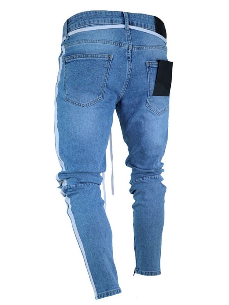 Jeans Taille Moyenne Pour Hommes