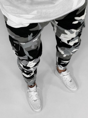 Pantalon Crayon Camouflage Jeans Européen Pour Hommes