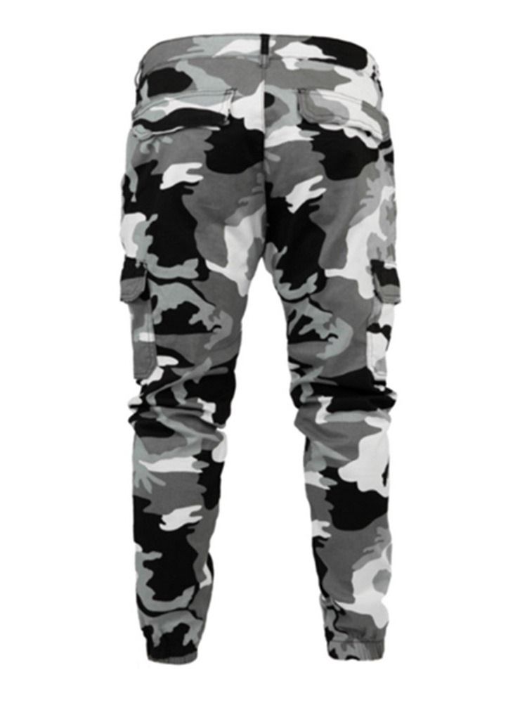 Pantalon Crayon Camouflage Jeans Européen Pour Hommes