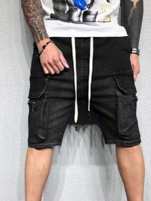 Short Cargo Uni À Lacets Pour Hommes