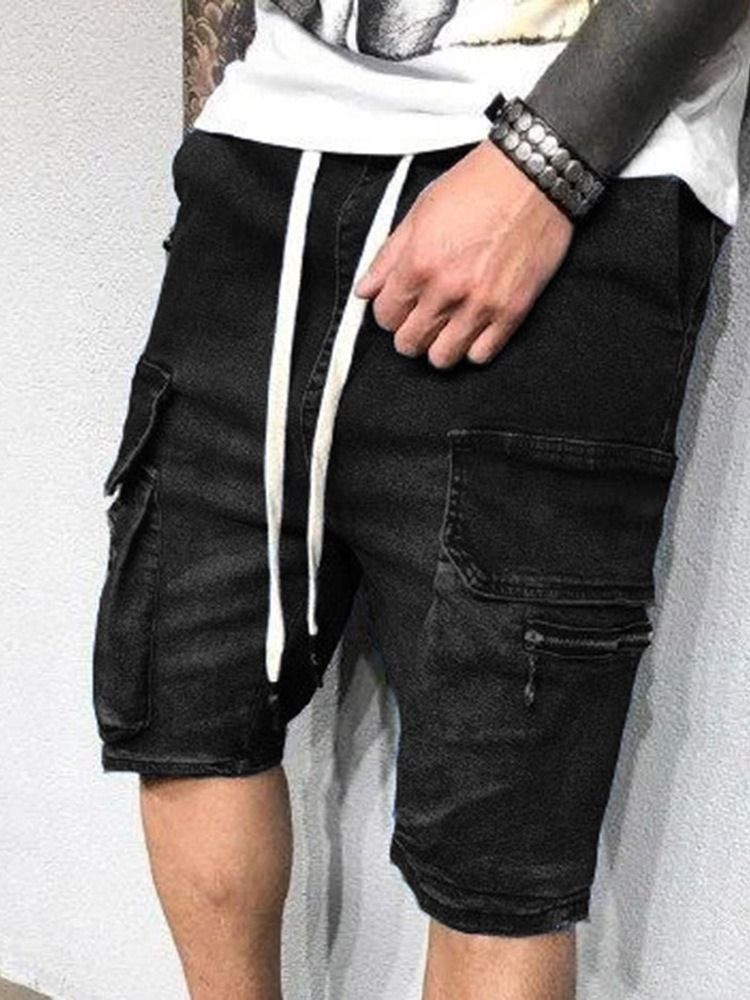 Short Cargo Uni À Lacets Pour Hommes