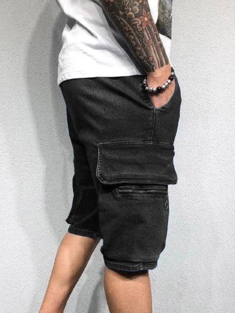 Short Cargo Uni À Lacets Pour Hommes