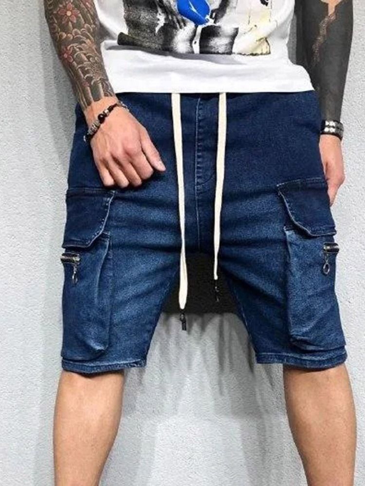 Short Cargo Uni À Lacets Pour Hommes