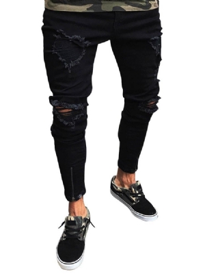 Vêtements Pour Hommes Jean Skinny Déchiré Noir