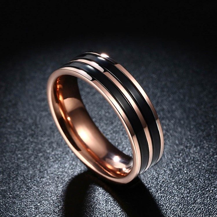 Bague Pour Homme En Acier Au Titane