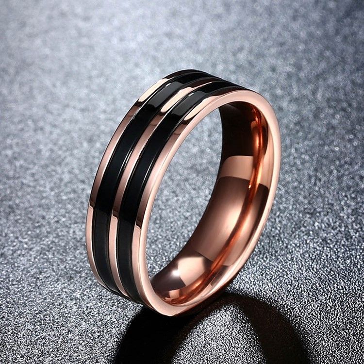 Bague Pour Homme En Acier Au Titane