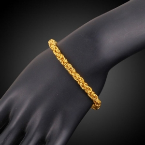 Bracelet En Plaqué Or Twist18k Pour Homme