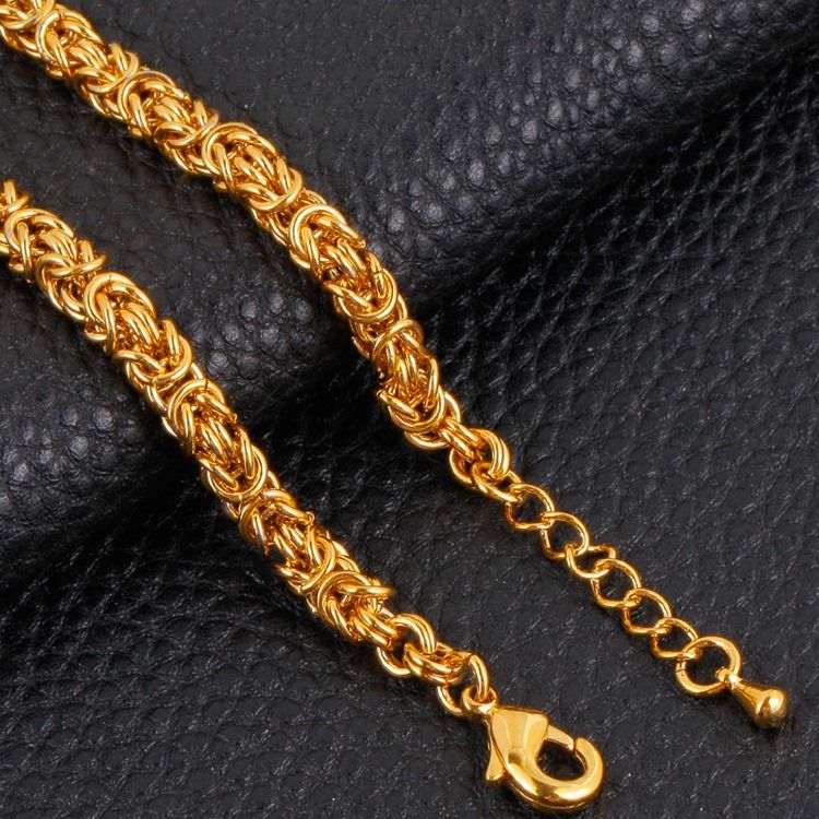 Bracelet En Plaqué Or Twist18k Pour Homme