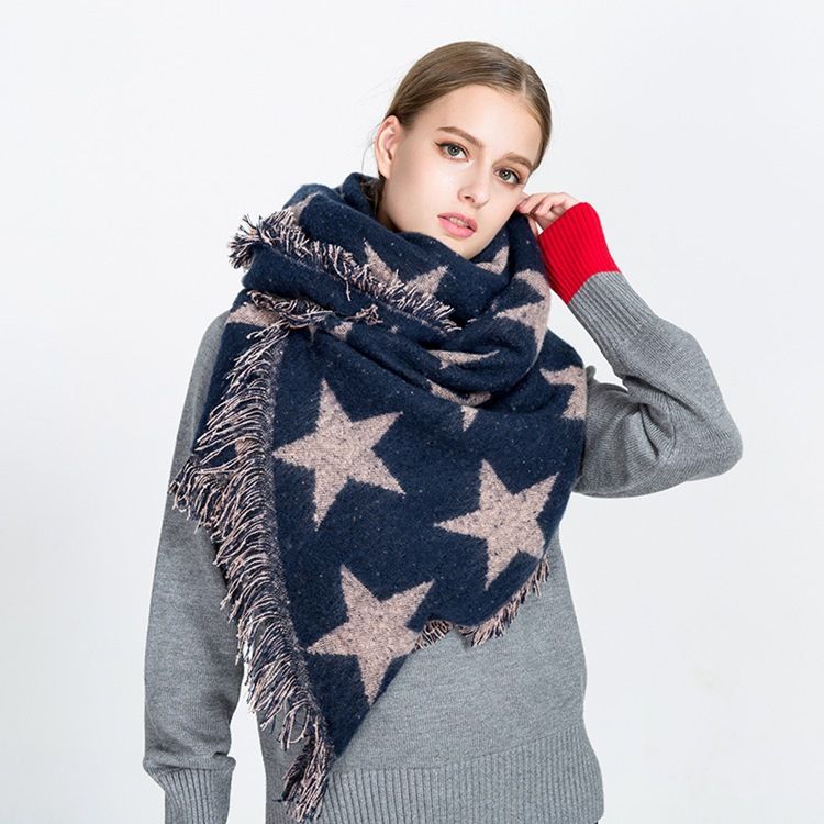 Écharpe Chaude Pour Femme Winter Star