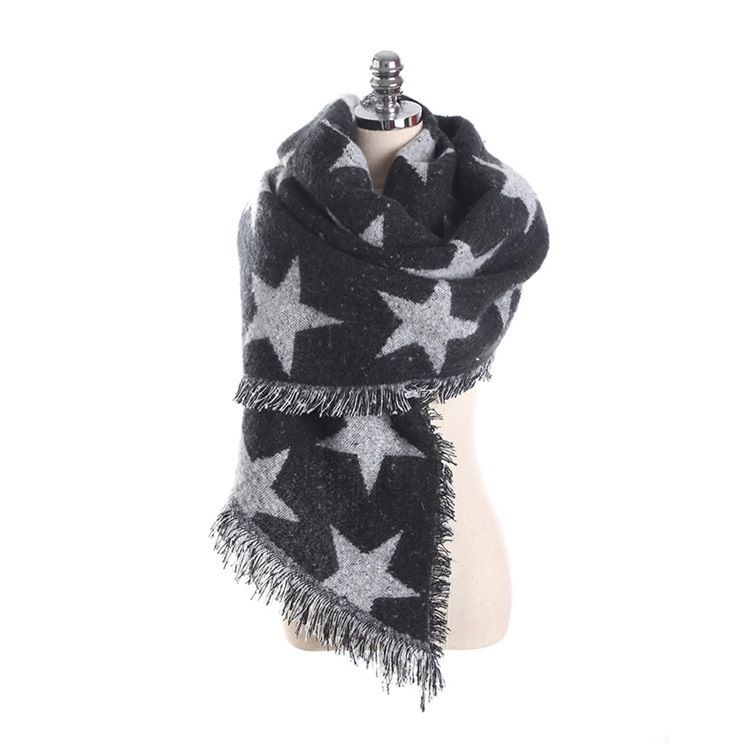 Écharpe Chaude Pour Femme Winter Star