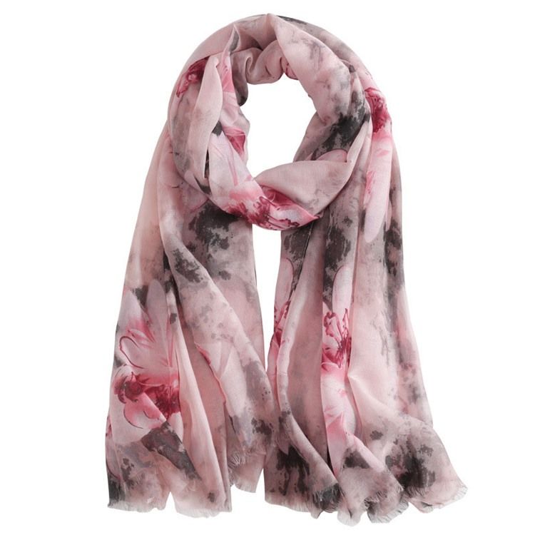 Foulard Imprimé Pour Femme Foulard Fleuri