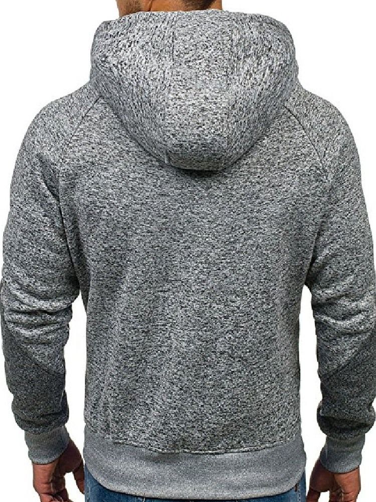 Cardigan À Blocs De Couleur En Molleton Artificiel Loose Hoodies Décontractés Pour Hommes