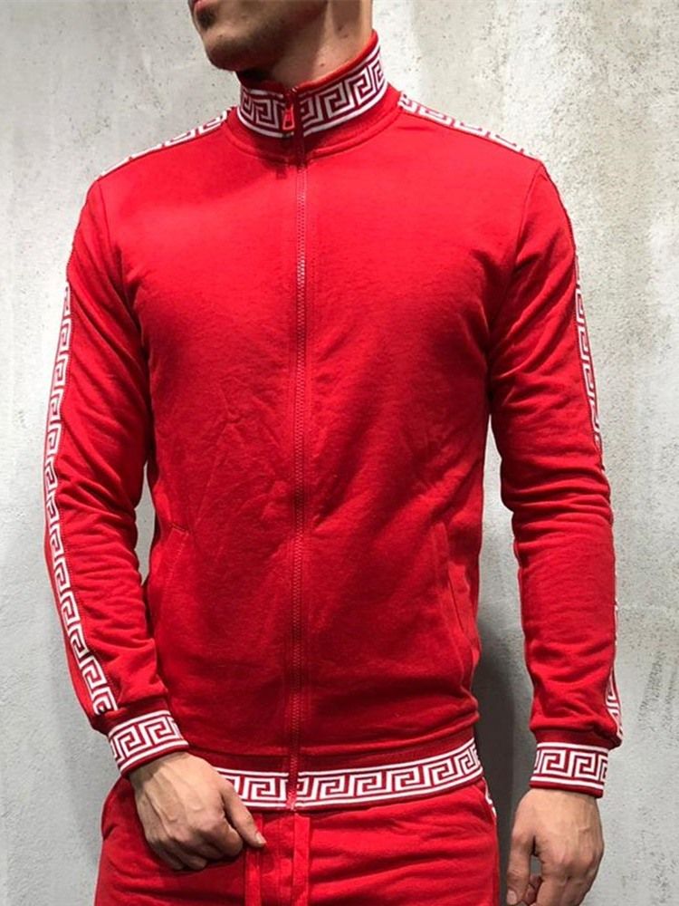 Cardigan Color Block Zipper Sweats À Capuche Européens Pour Hommes