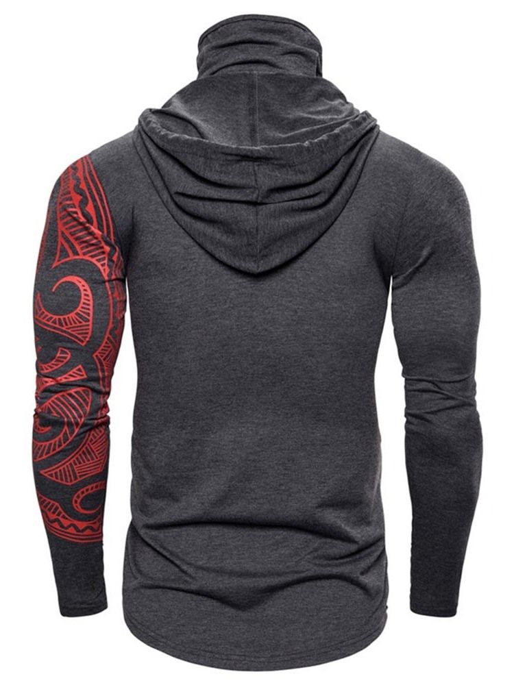 Cardigan Épais À Blocs De Couleurs Slim Casual Hoodies Pour Hommes