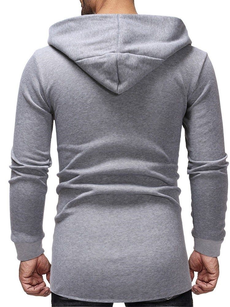 Cardigan Patchwork Épais Casual Hoodies Slim Pour Hommes