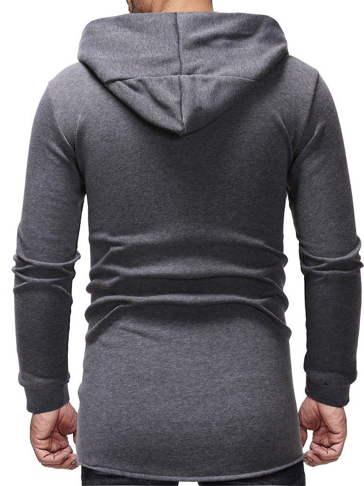 Cardigan Patchwork Épais Casual Hoodies Slim Pour Hommes