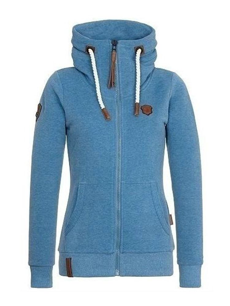 Hoddie Mince À Col Roulé Pour Femmes