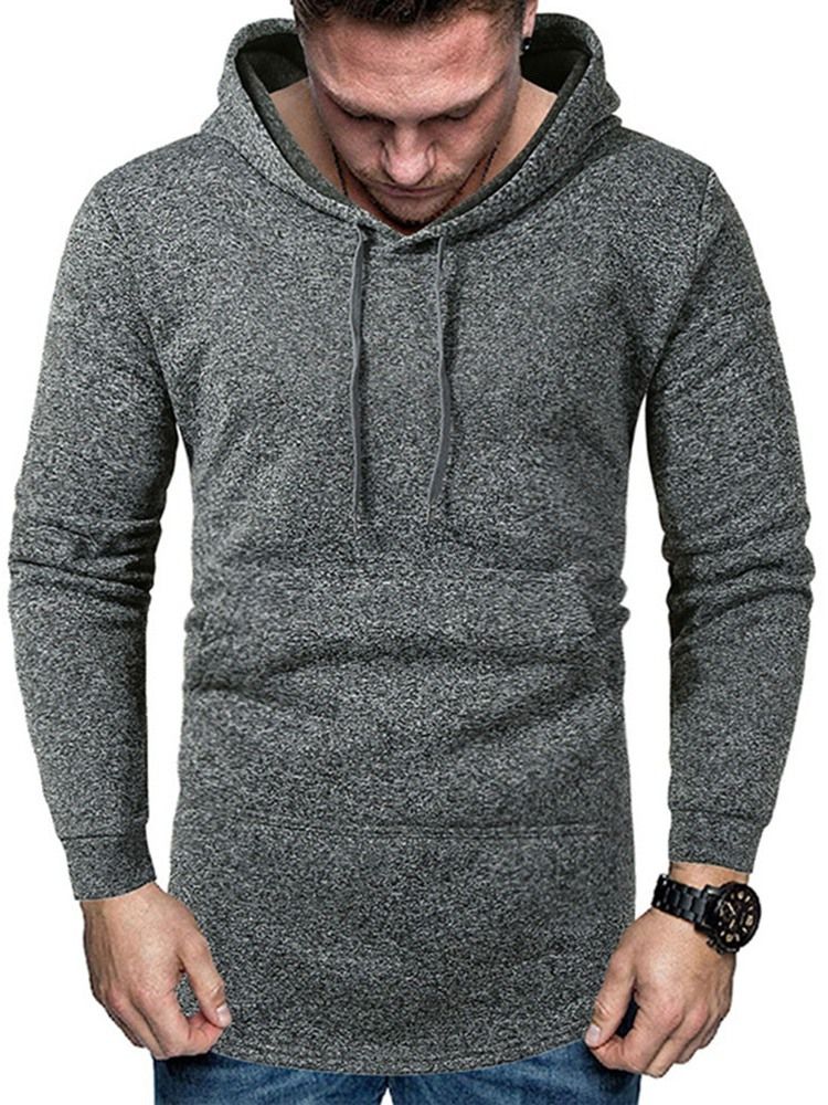 Pocket Pull Plain Hommes Hoodies