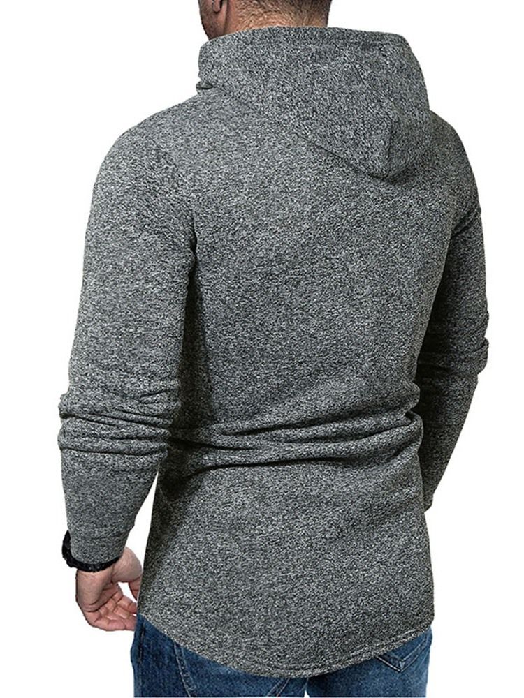 Pocket Pull Plain Hommes Hoodies