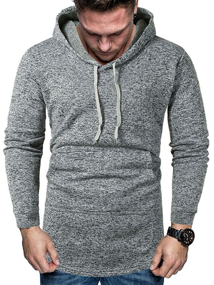 Pocket Pull Plain Hommes Hoodies