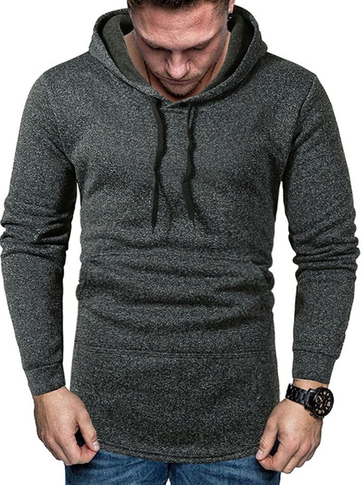 Pocket Pull Plain Hommes Hoodies