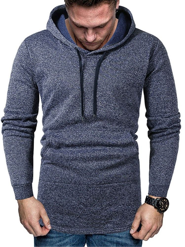 Pocket Pull Plain Hommes Hoodies