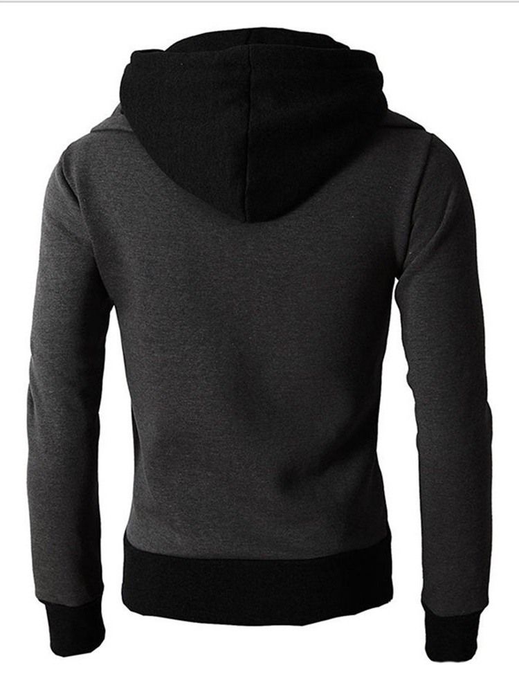 Pull À Capuche Épais Pour Hommes Avec Blocs De Couleurs