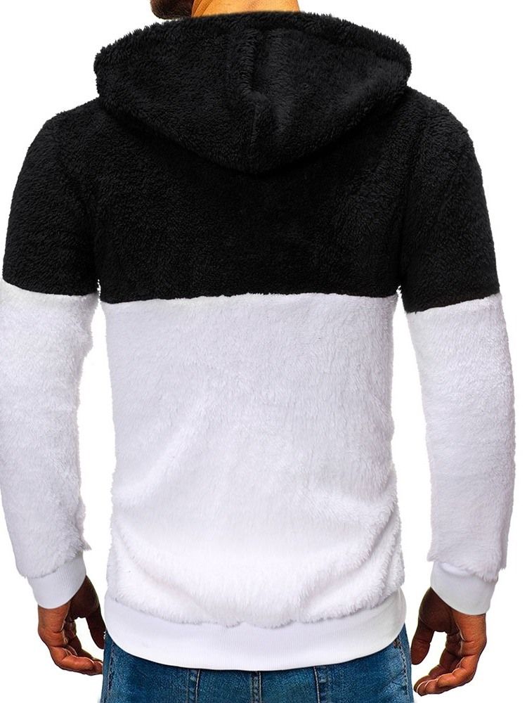 Pull À Capuche En Molleton Avec Poche Pour Hommes