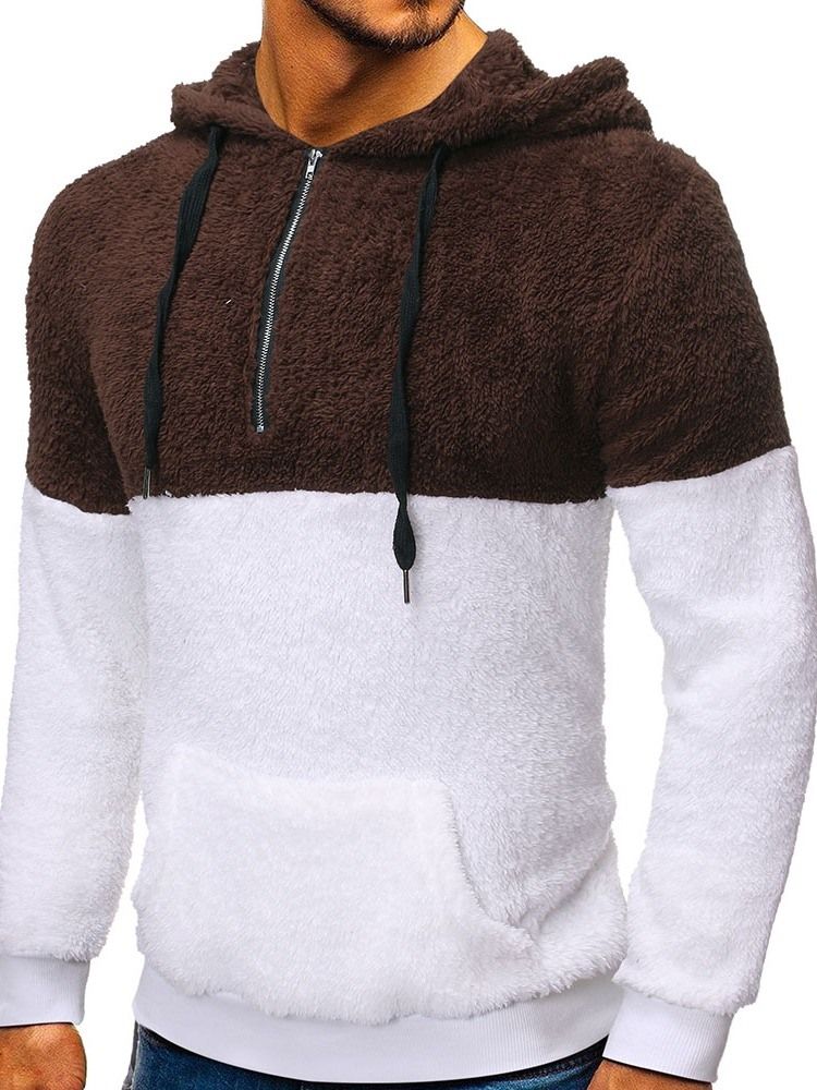 Pull À Capuche En Molleton Avec Poche Pour Hommes