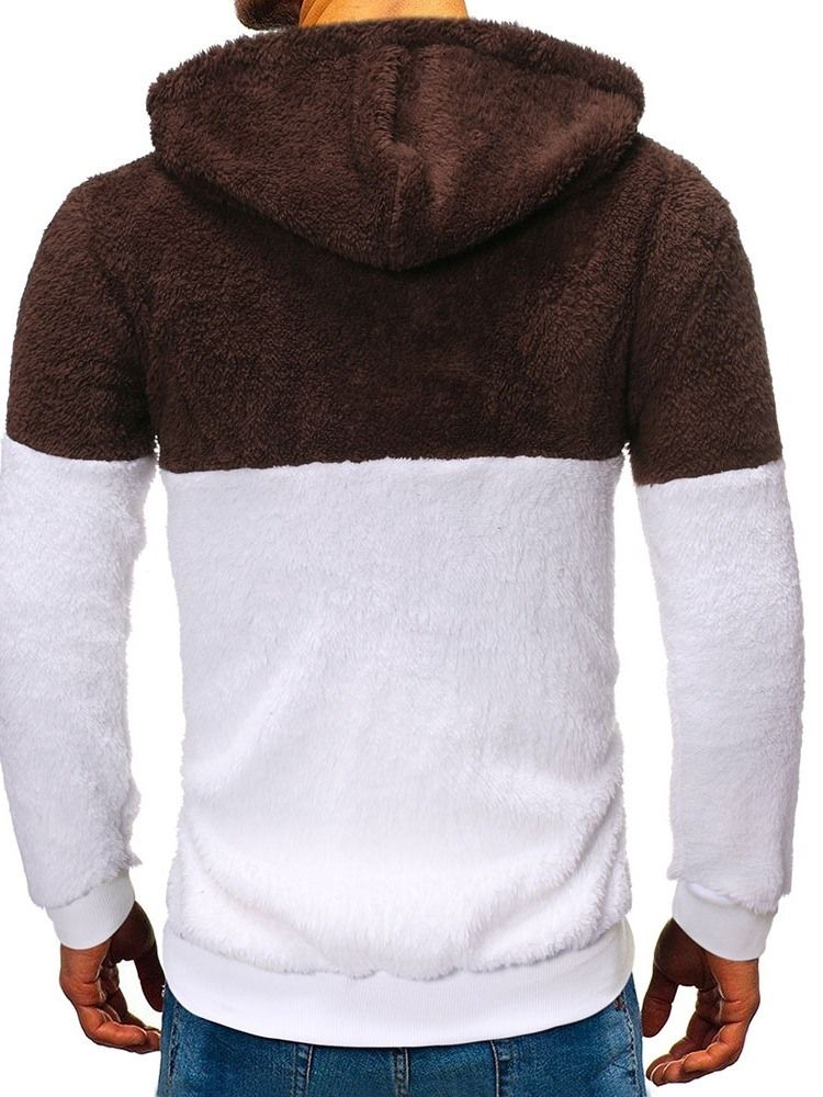 Pull À Capuche En Molleton Avec Poche Pour Hommes