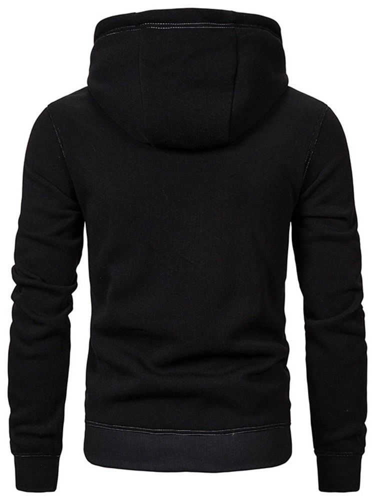 Pullover Pocket Plain Slim Hoodies Pour Hommes