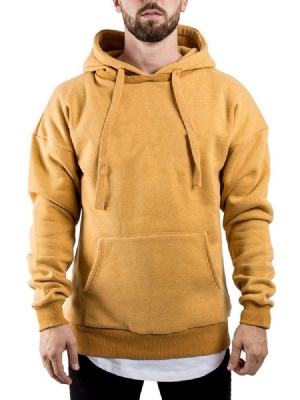 Pulls À Capuche Pour Hommes Avec Fermeture À Glissière De Couleur Unie