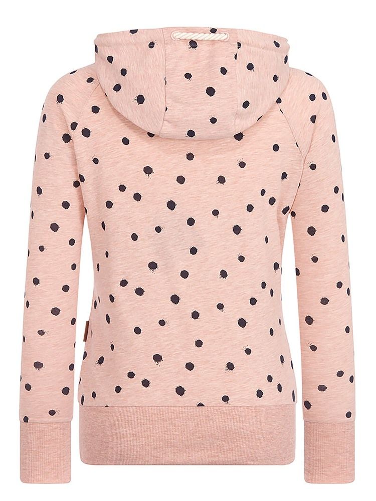 Sweat À Capuche Cool À Manches Longues Et À Pois Pour Femme