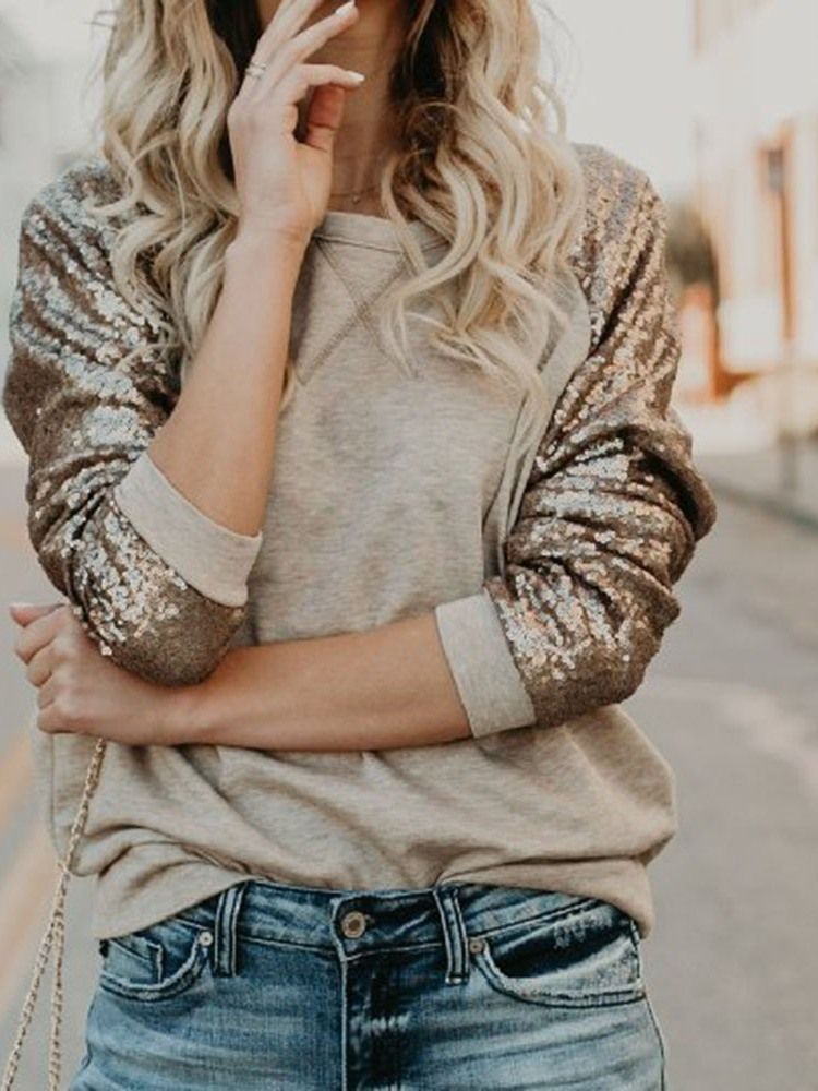 Sweat À Capuche À Manches Longues Standard Uni Pour Femme