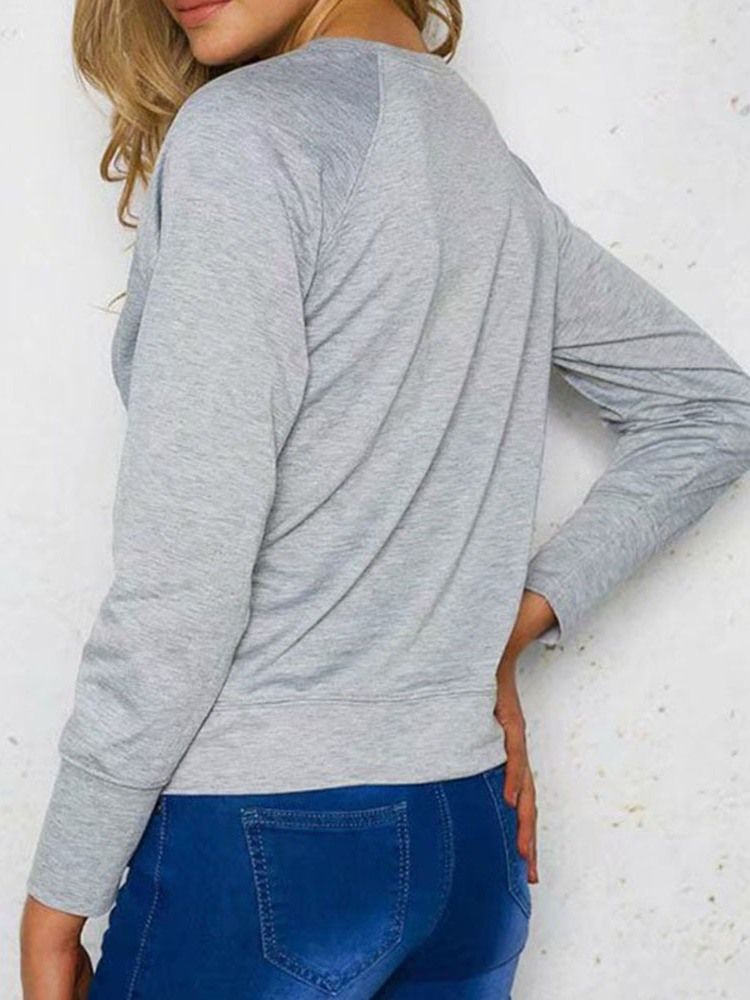 Sweat À Capuche À Manches Neufs Standard Standard Uni Pour Femme