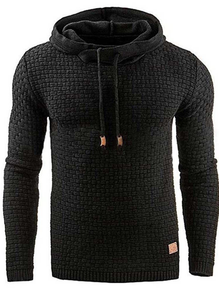 Sweats À Capuche Pour Hommes De Couleur Unie