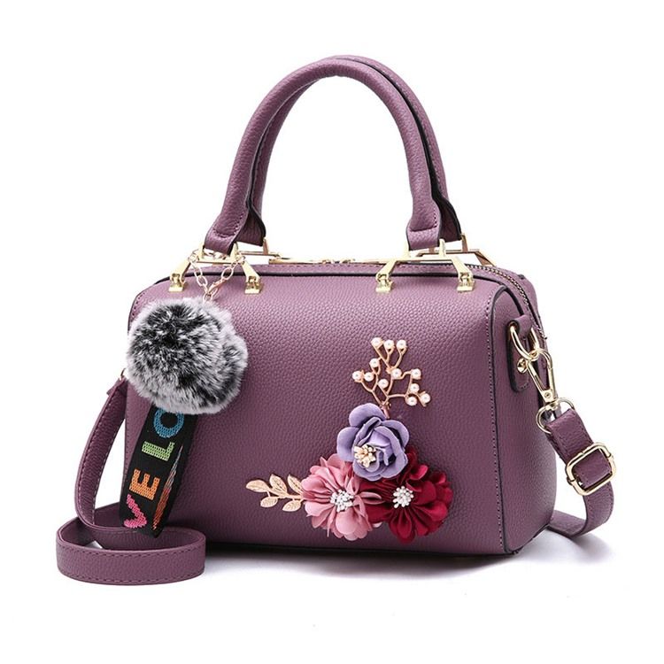 Sac À Main Pour Femme À Fermeture Éclair Florale À La Mode